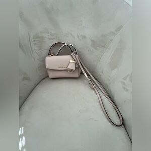 Michael Kors Light Pink Crossbody Bag with Handles